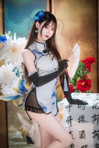 #羽生三未_Vol.022_瓶儿_青花瓷旗袍_[25P-307MB]