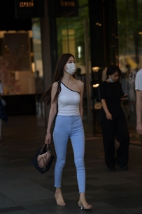 【精选街拍】Vol.3591 青春浅蓝搭配白色 [124P-2.62GB]